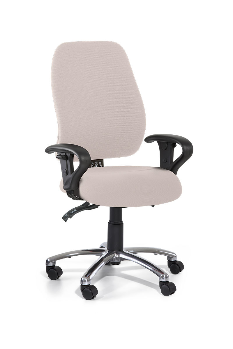 Gregory Slimline High Back Medium Seat with arms and aluminium base