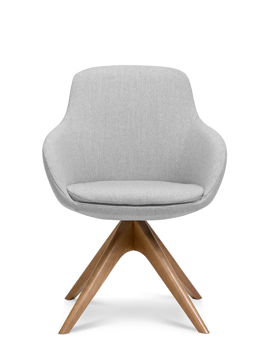 Gregory Volve Timber Swivel Chair