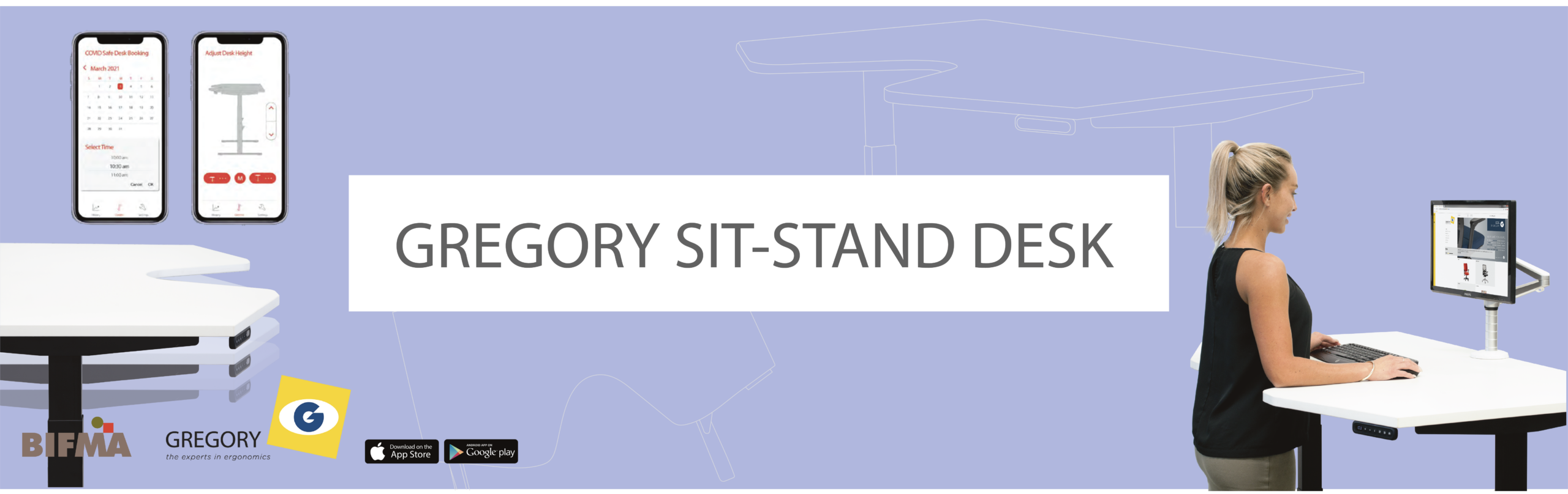 Gregory sit stand desk