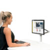 Gregory Shoulder Support Sit Stand Desk In Use Height Adjustable