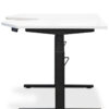 Gregory Shoulder Support Sit Stand Workstation White Top, Black Frame. Product Code: SITSTAND-BLACK