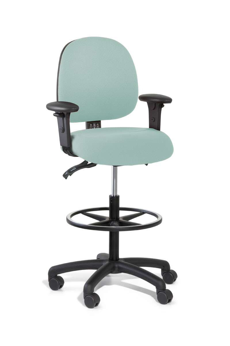 Gregory Inca Drafting Chair - Medium Back Medium Seat with arms
