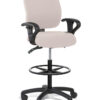 Gregory Slimline Drafting Chair - Medium Back Medium Seat with arms