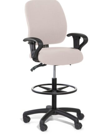 Gregory Slimline Drafting Chair - Medium Back Medium Seat with arms
