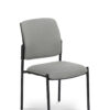 Gregory Dione Visitor Chair - Black 4 Leg Frame, Fully upholstered.