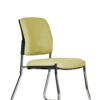 Gregory Dione Visitor Chair - Chrome Sled Frame, Fully upholstered.